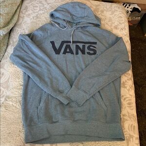 Vans Heather Blue Hoodie EUC